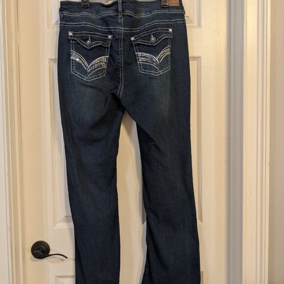 Wallflower Luscious Curvy Fit Boot Cut Jeans | Size 17 Junior | Insta Stretch De - Picture 5 of 5